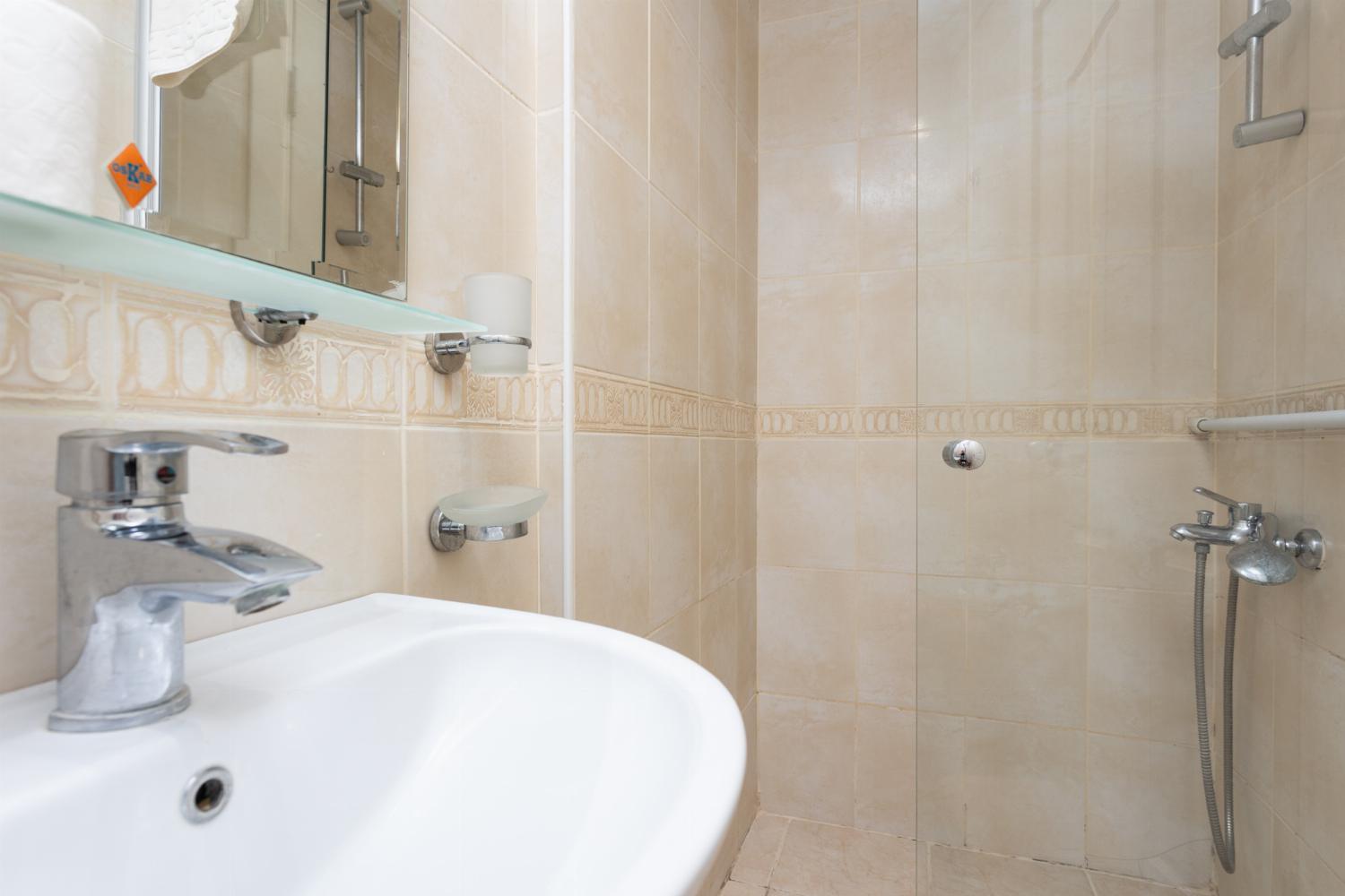 En suite bathroom with shower