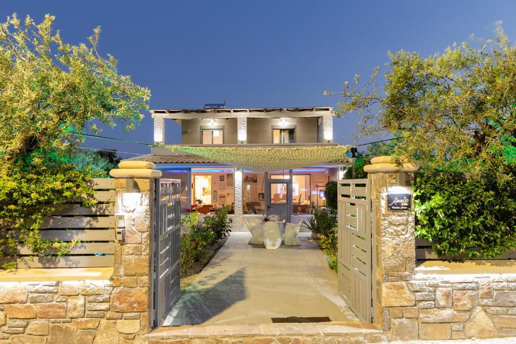 Villa outdoors area entrance