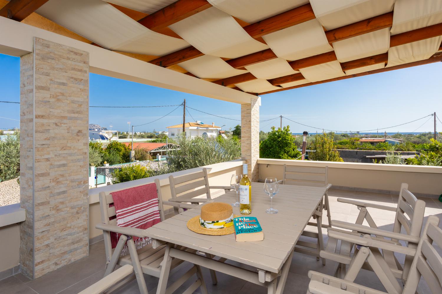 Sheltered balcony area