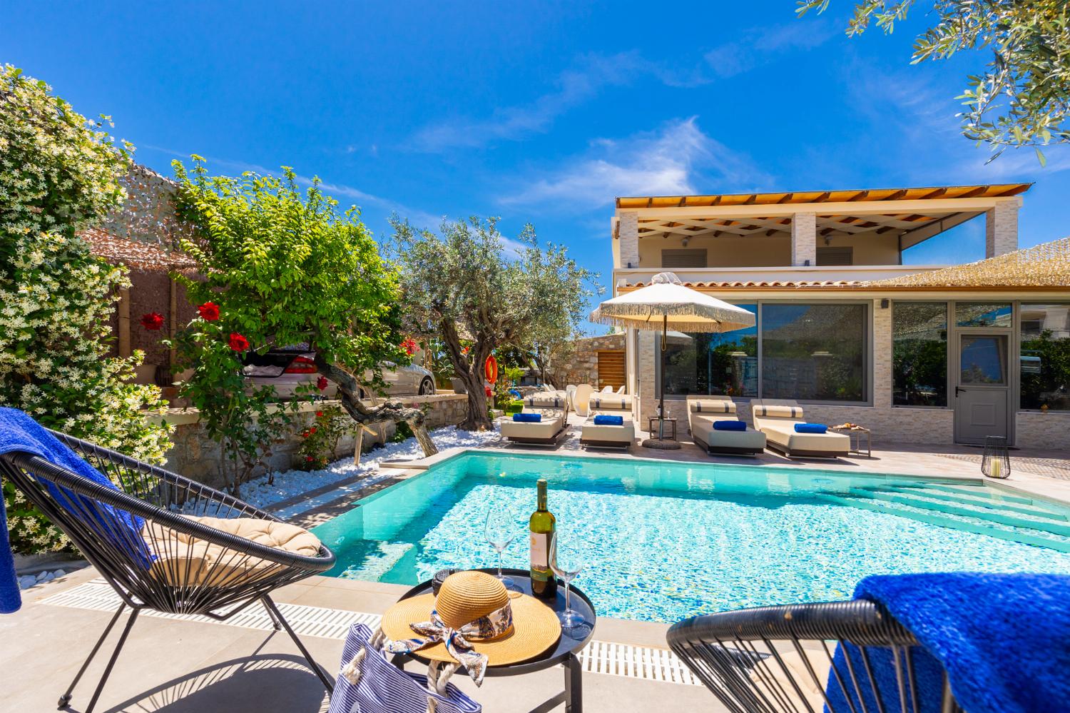 Beautiful villa with private pool, terrace, and garden