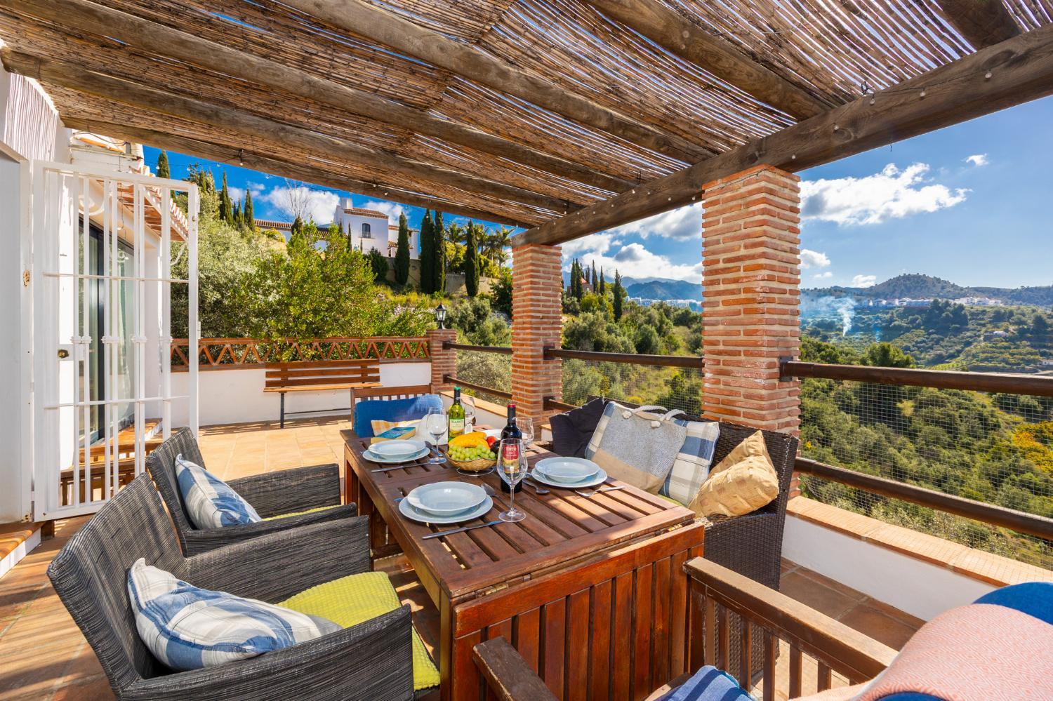 Sheltered terrace area