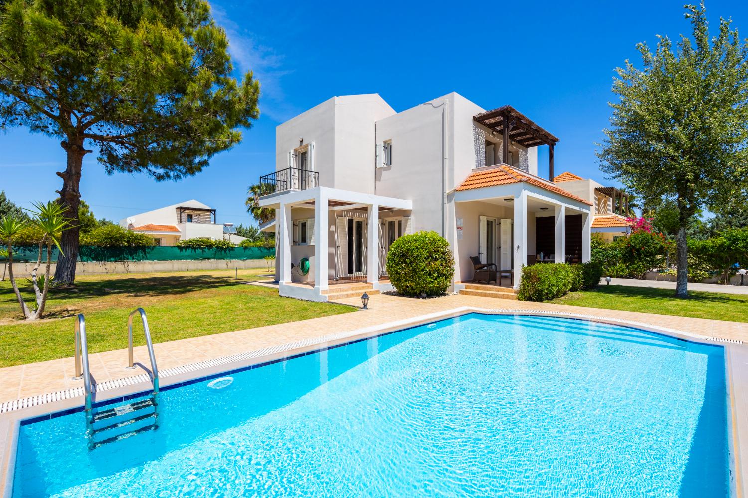 ,Beautiful villa with private pool, terrace, and garden