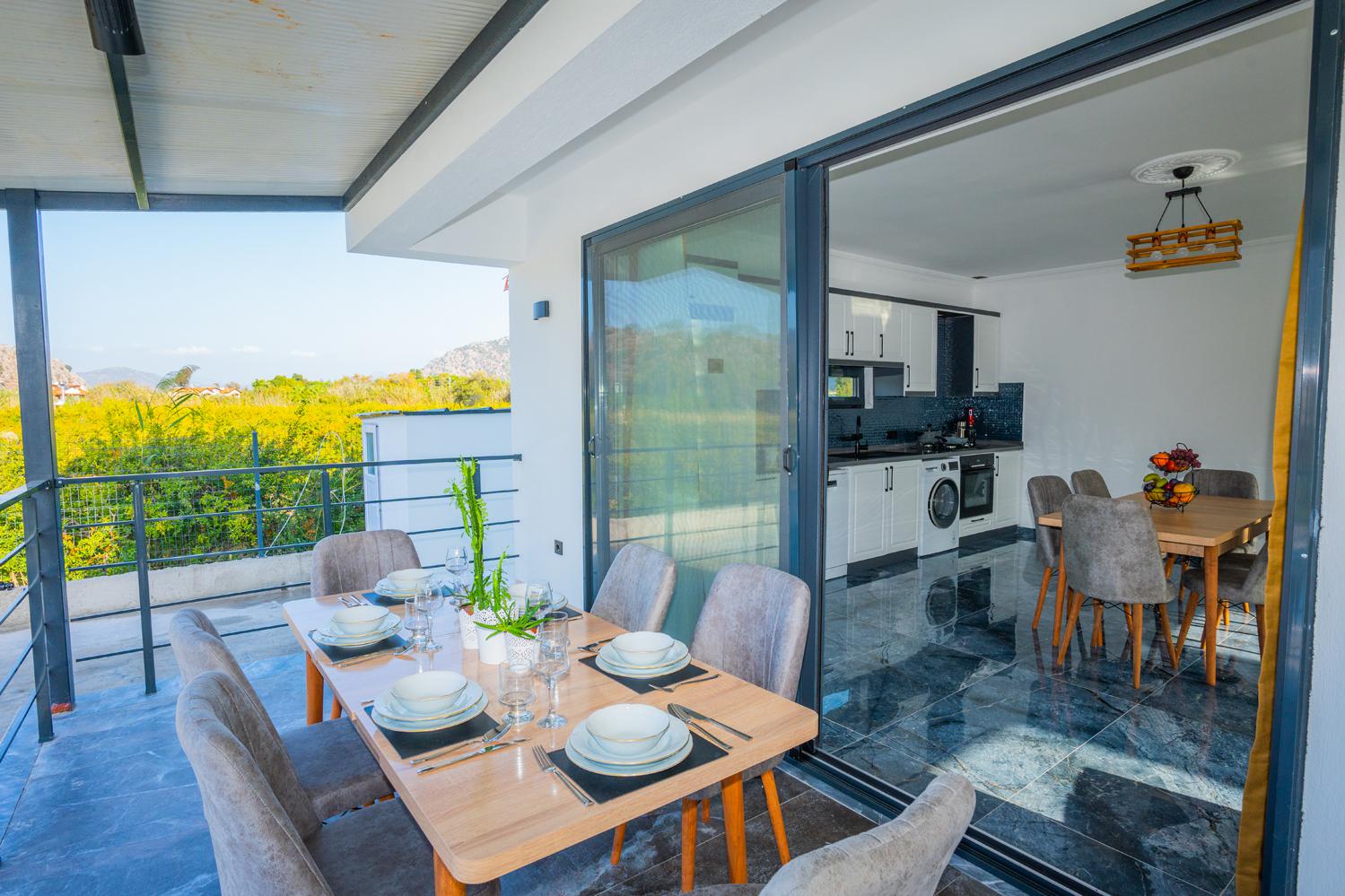 Sheltered terrace area
