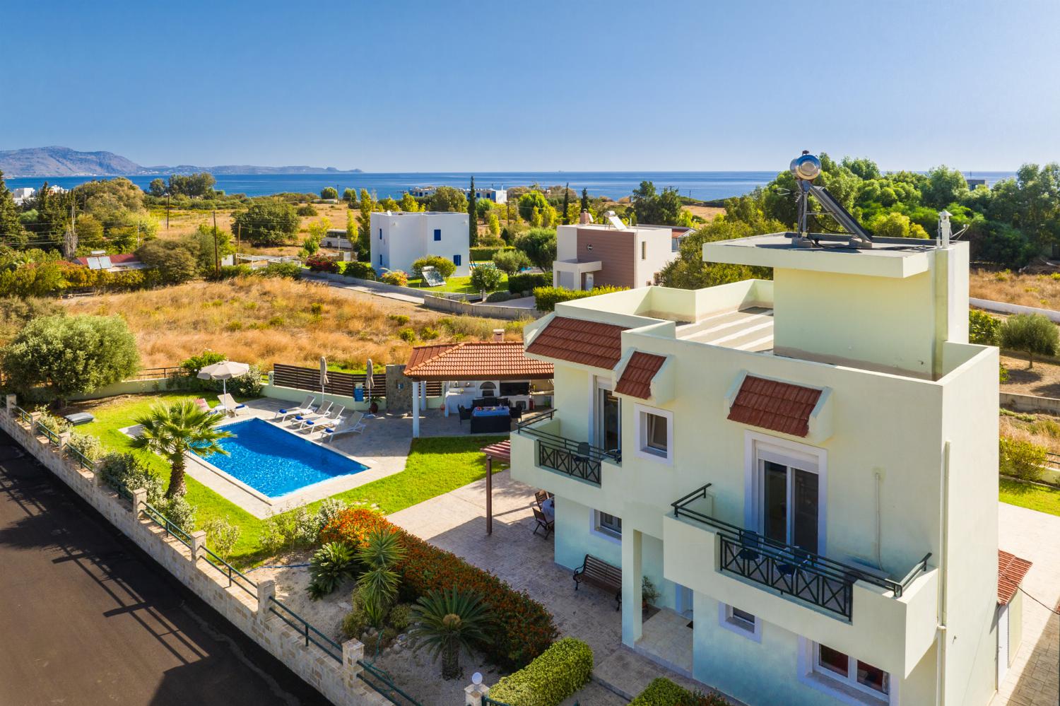 Aerial view of Amphitrite Villa