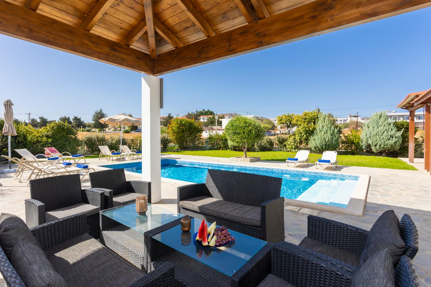 Sheltered terrace area