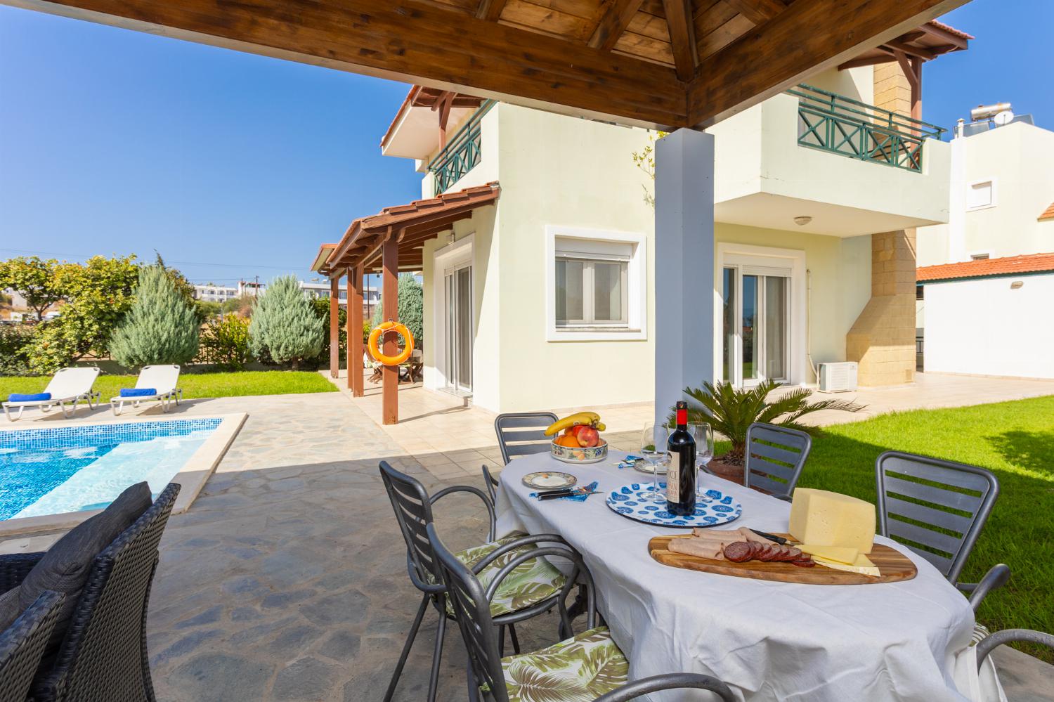 Sheltered terrace area