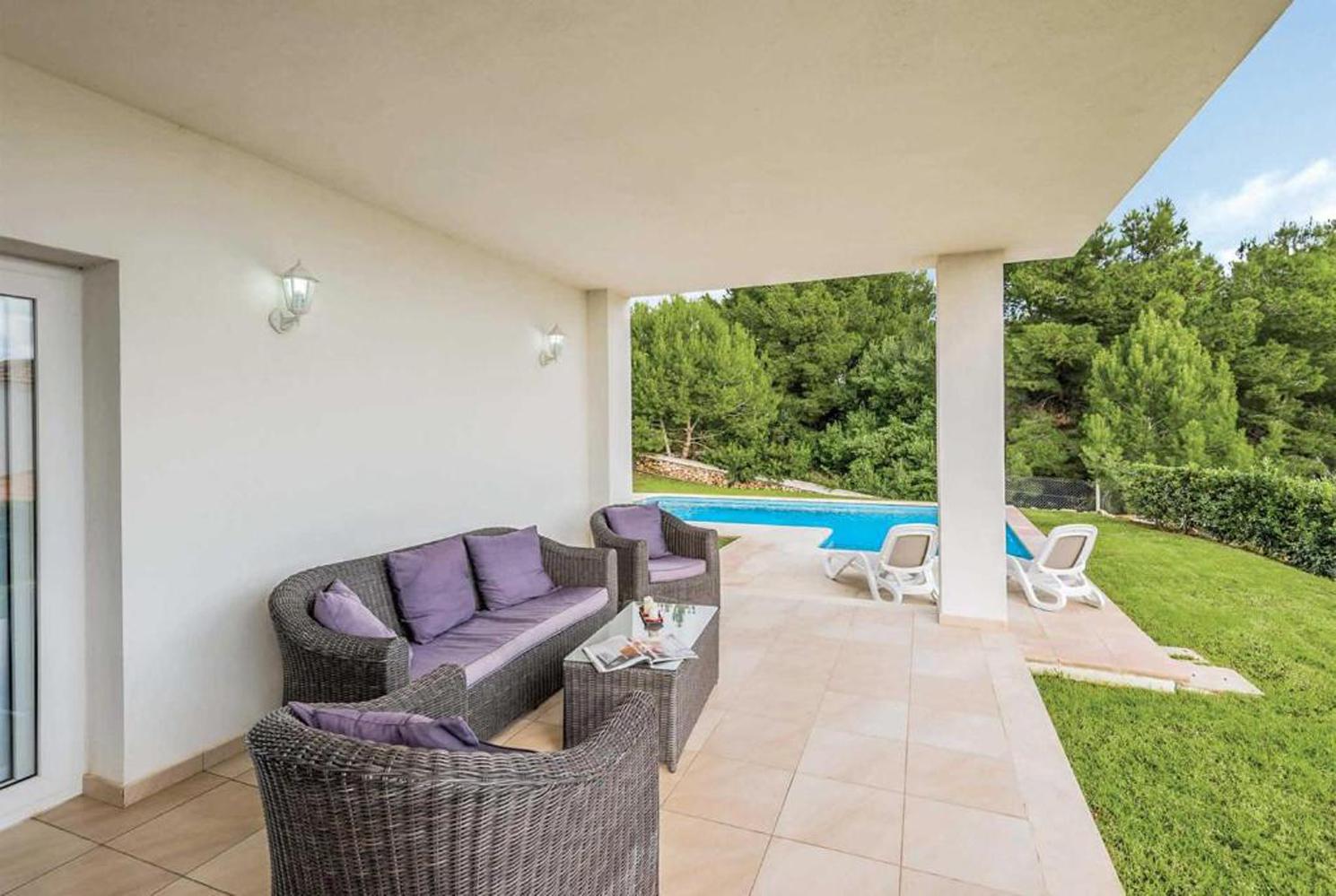 Outdoors sitting area