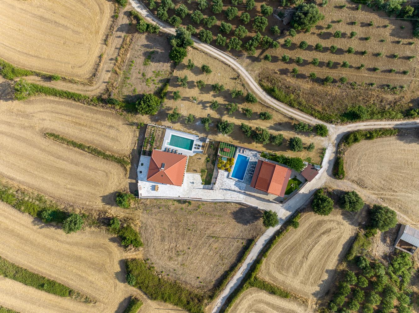 Aerial view of Villa Rudi