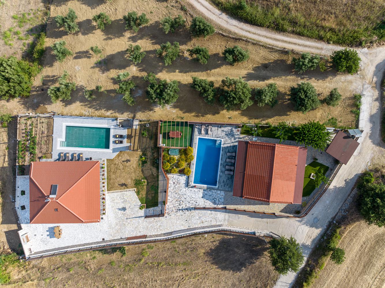 Aerial view of Villa Rudi