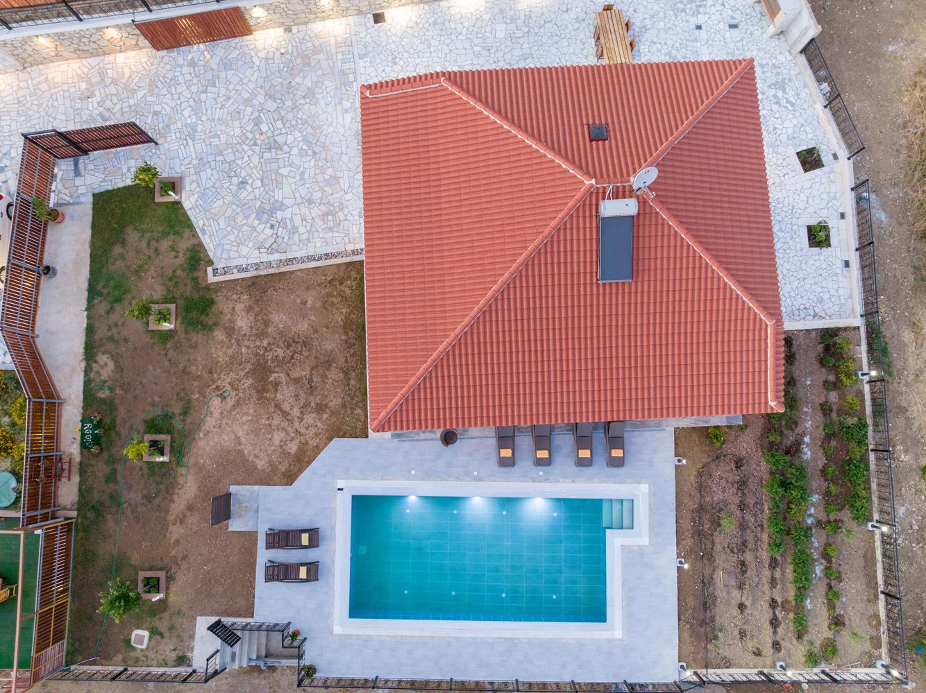Aerial view of Villa Rudi