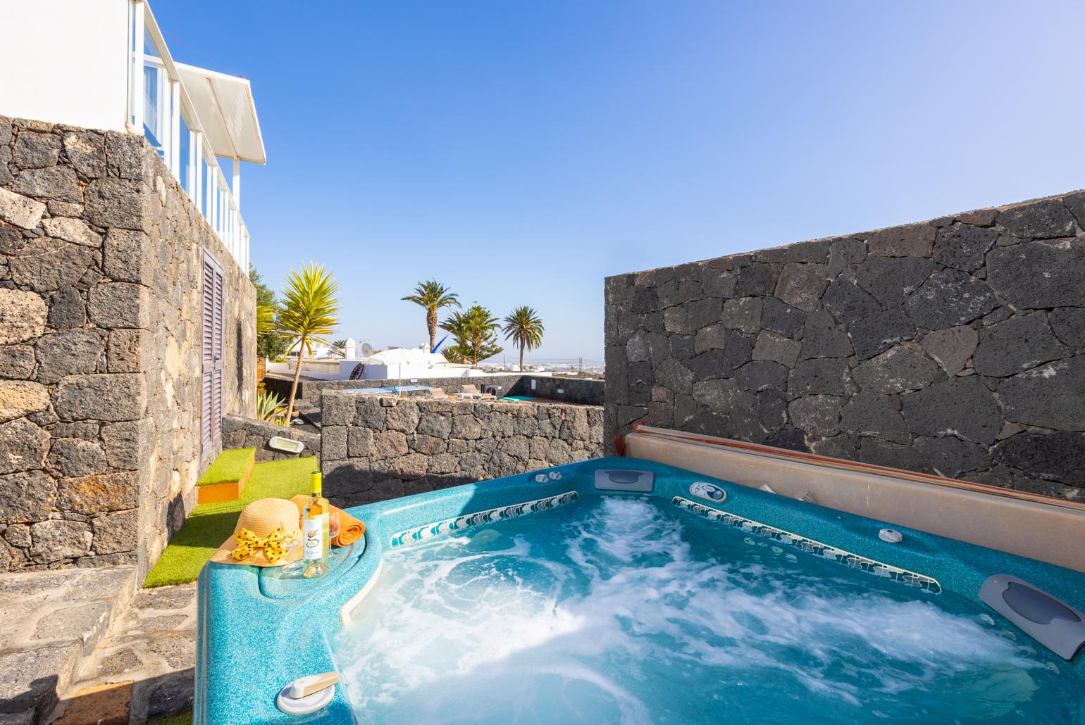 Terrace area with jacuzzi