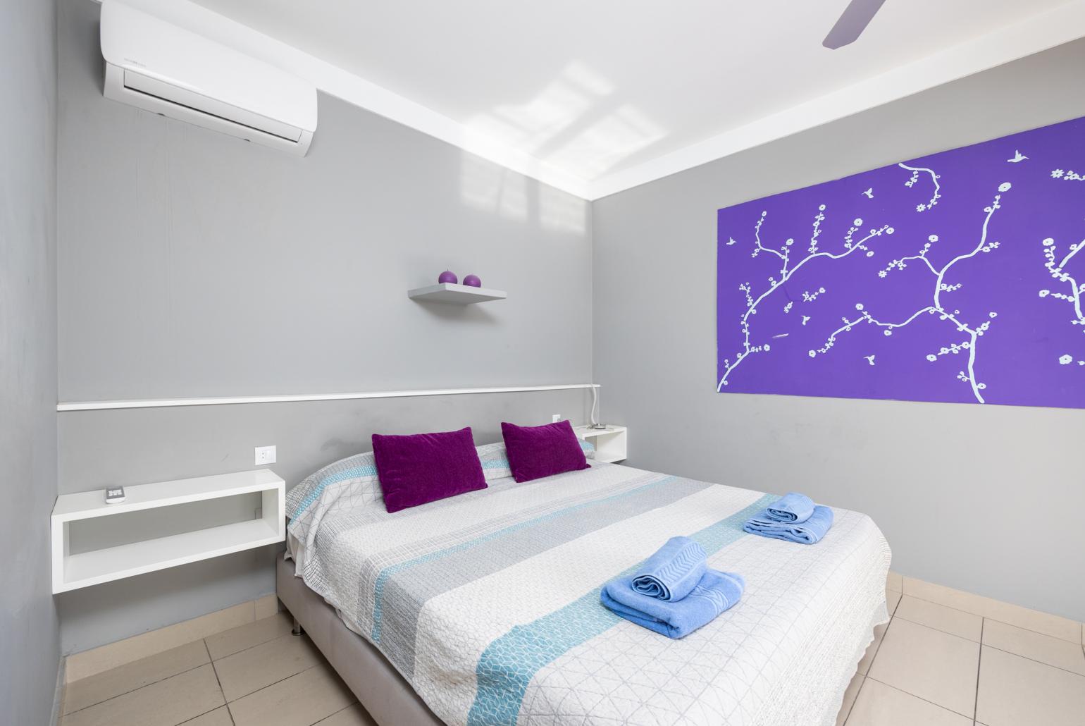 Double bedroom with A/C and sea views