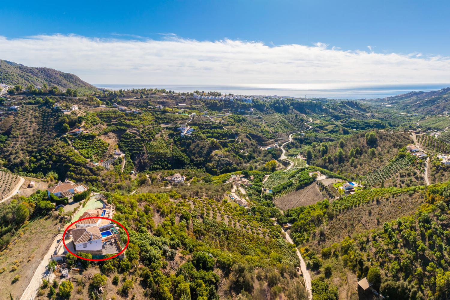 Beautiful villa with private pool and terrace with sea views
