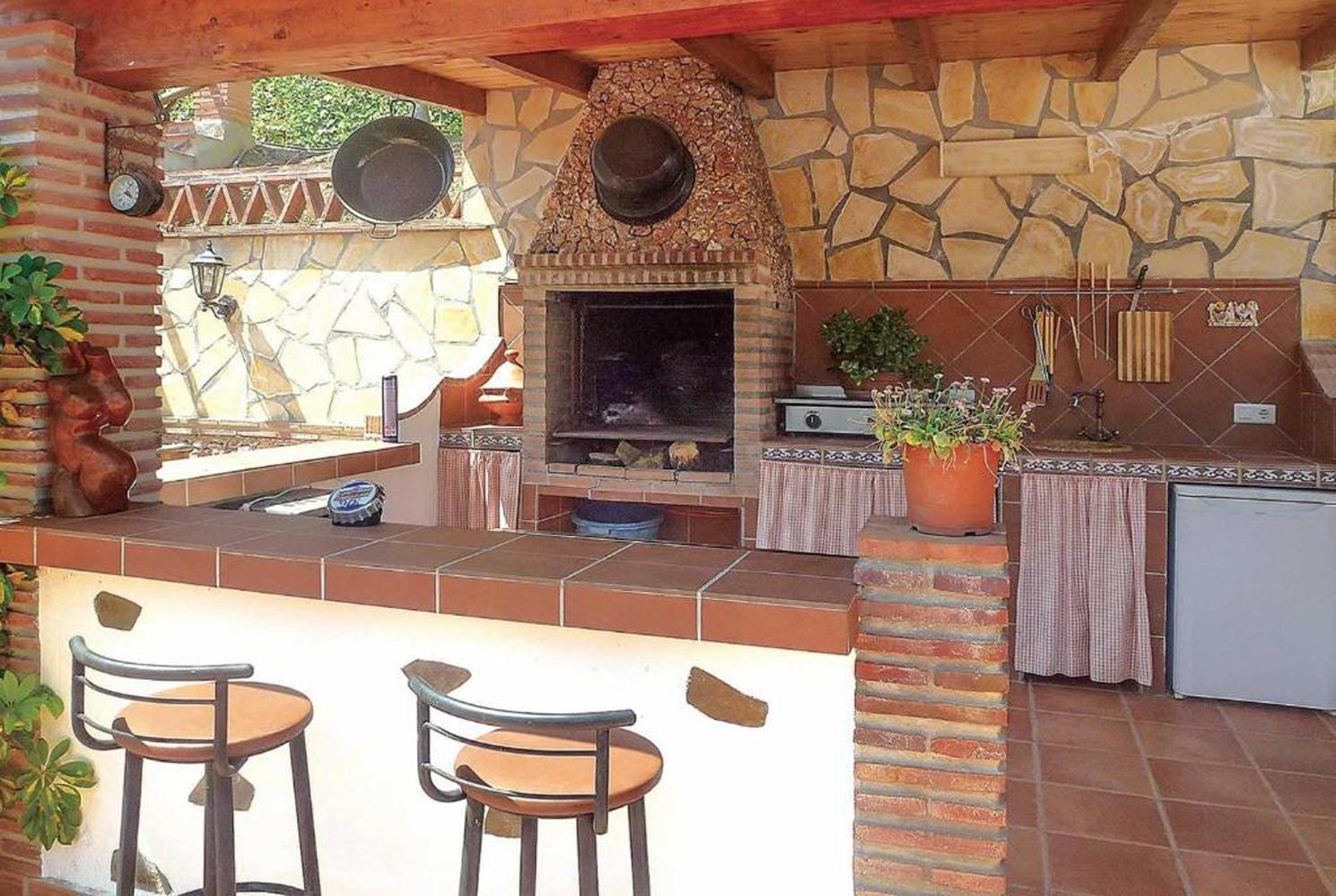 Outdoor area with BBQ