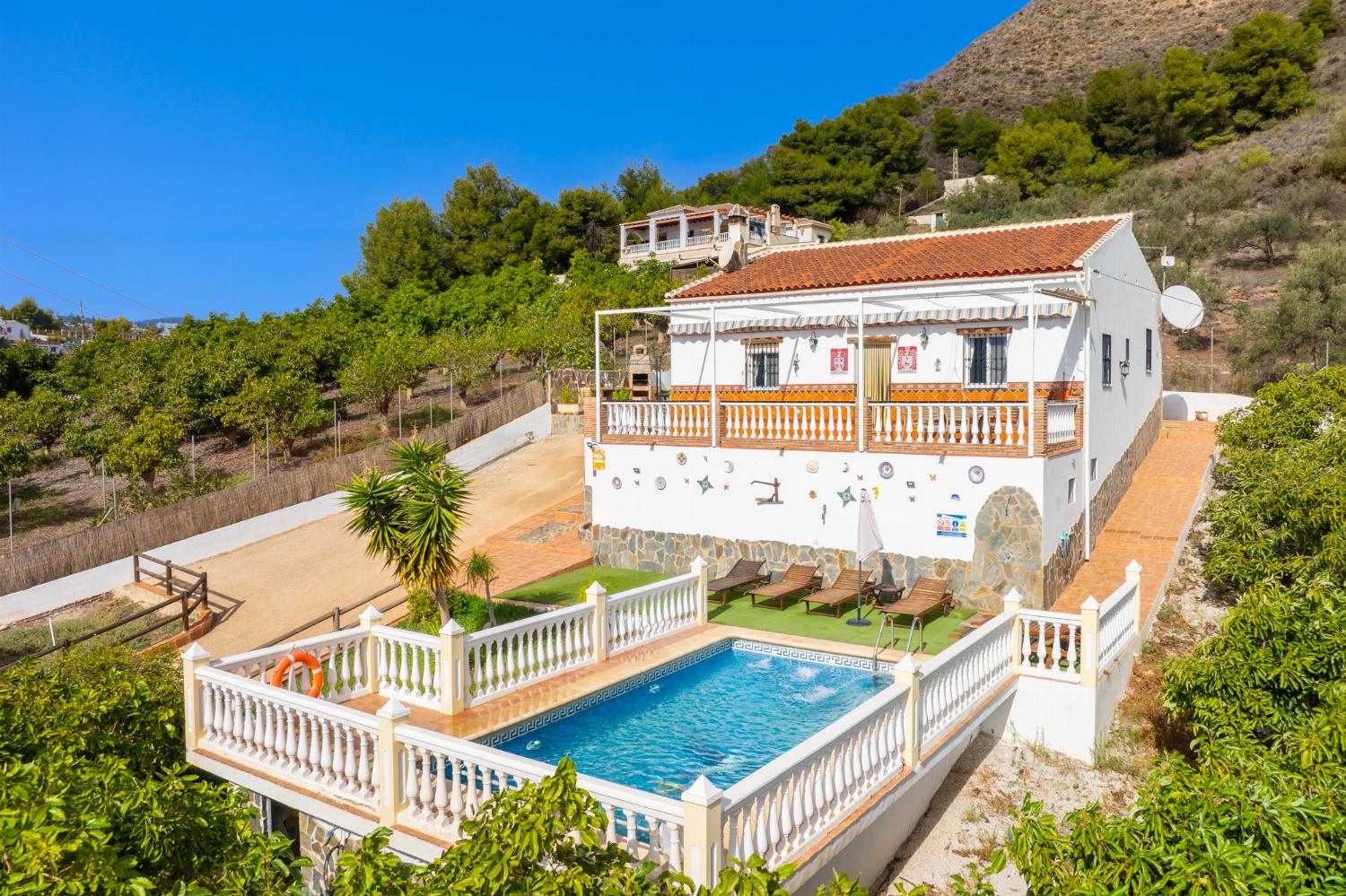 Beautiful villa with private pool and terrace with panoramic sea views
