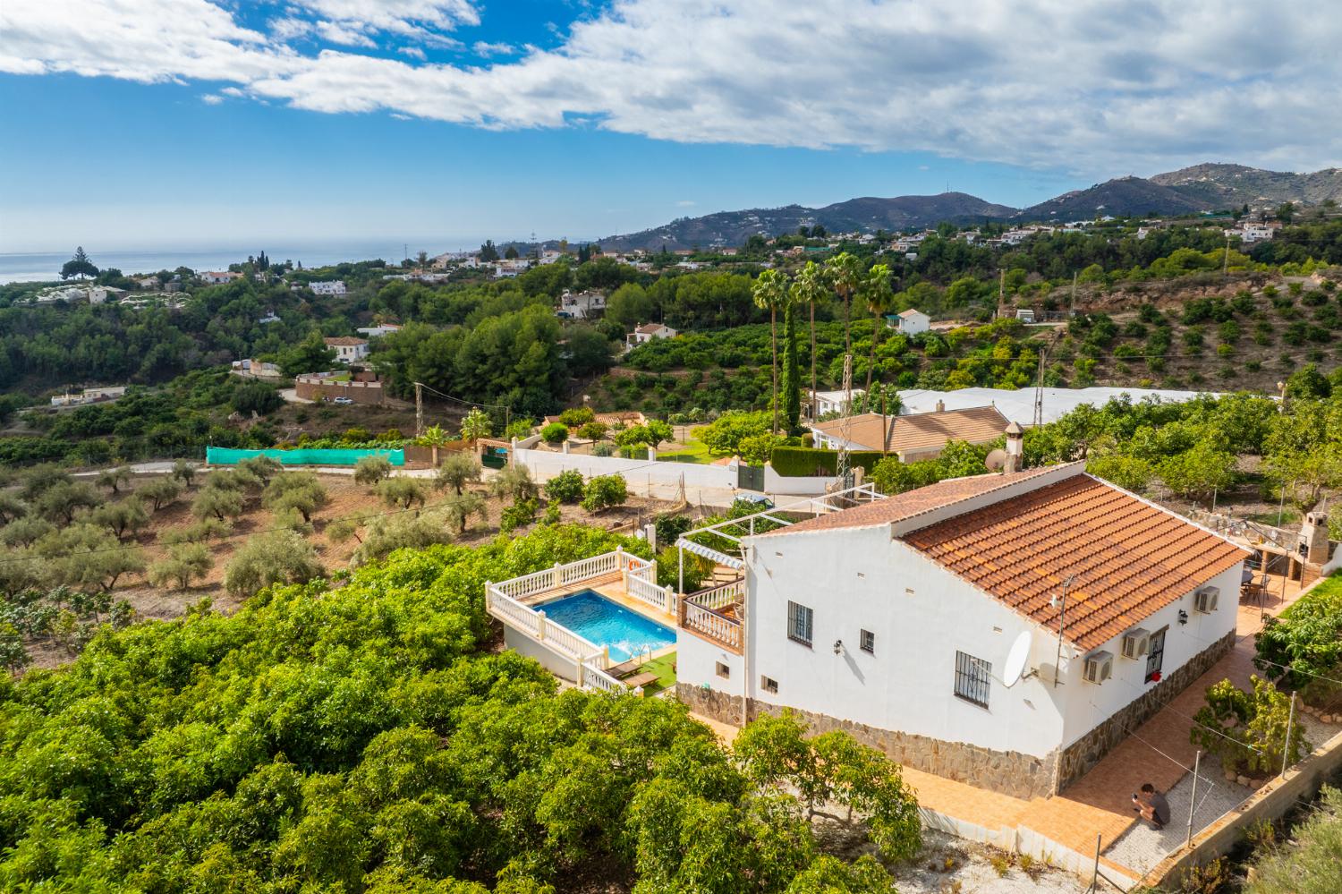 Aerial view of Villa Medina Paloma