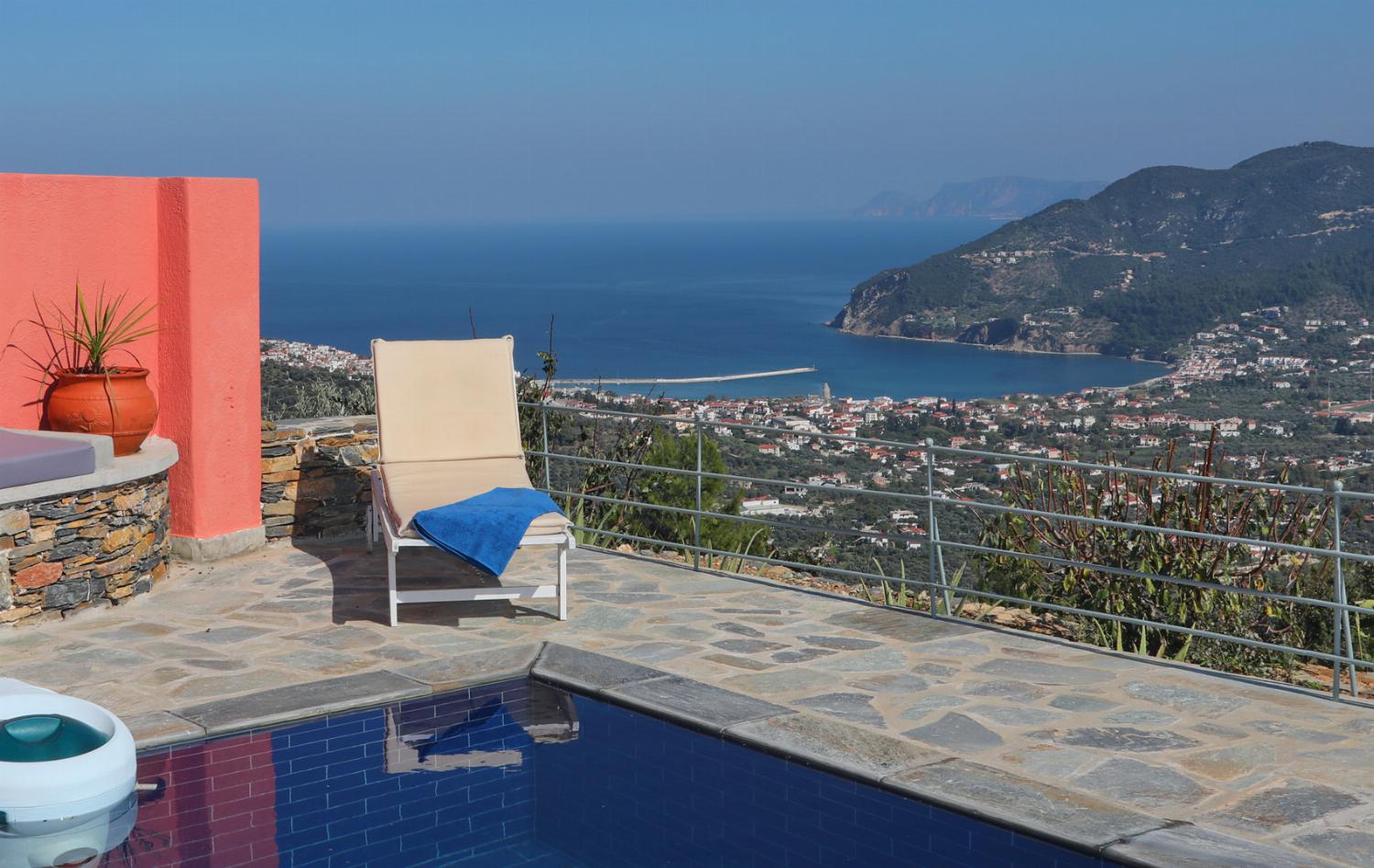 Beautiful villa with private pool and terrace with panoramic sea views