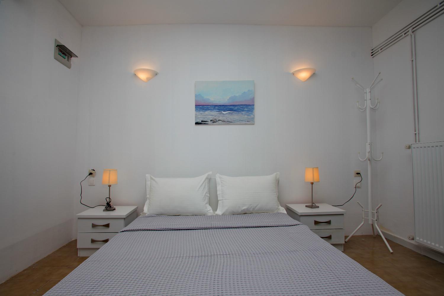 Double bedroom with A/C and en suite bathroom