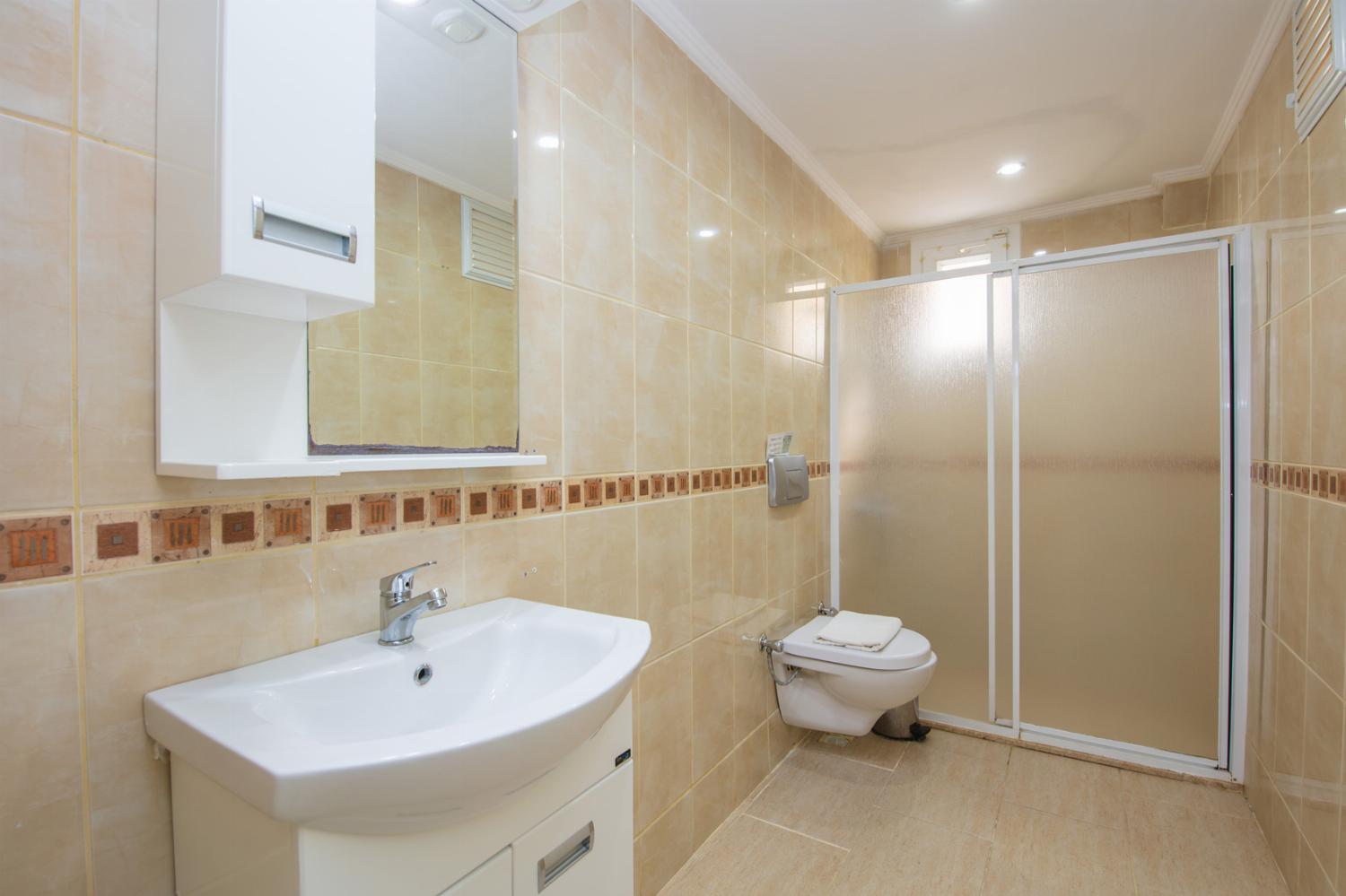En suite bathroom with WC and shower