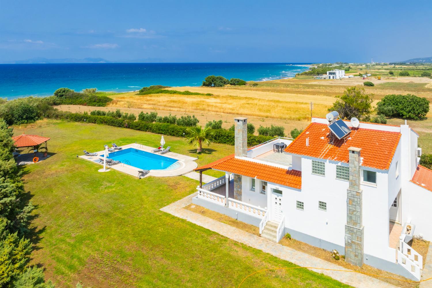 Beautiful villa with private pool, terrace, and garden with sea views