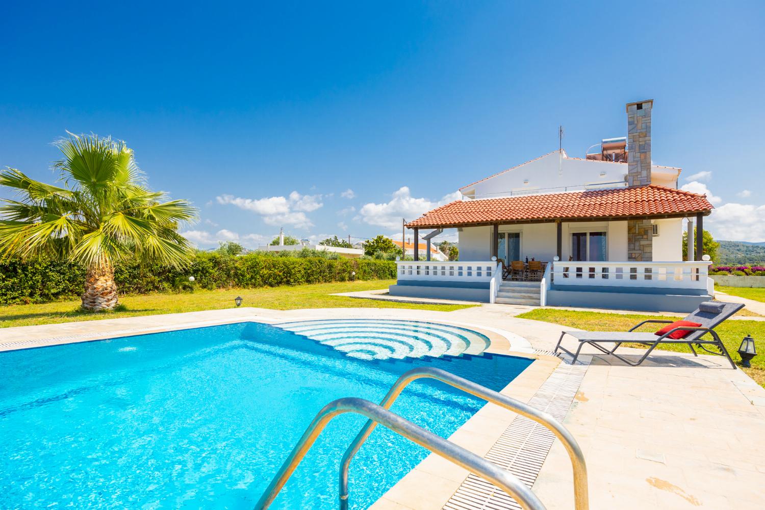 Beautiful villa with private pool, terrace, and garden with sea views
