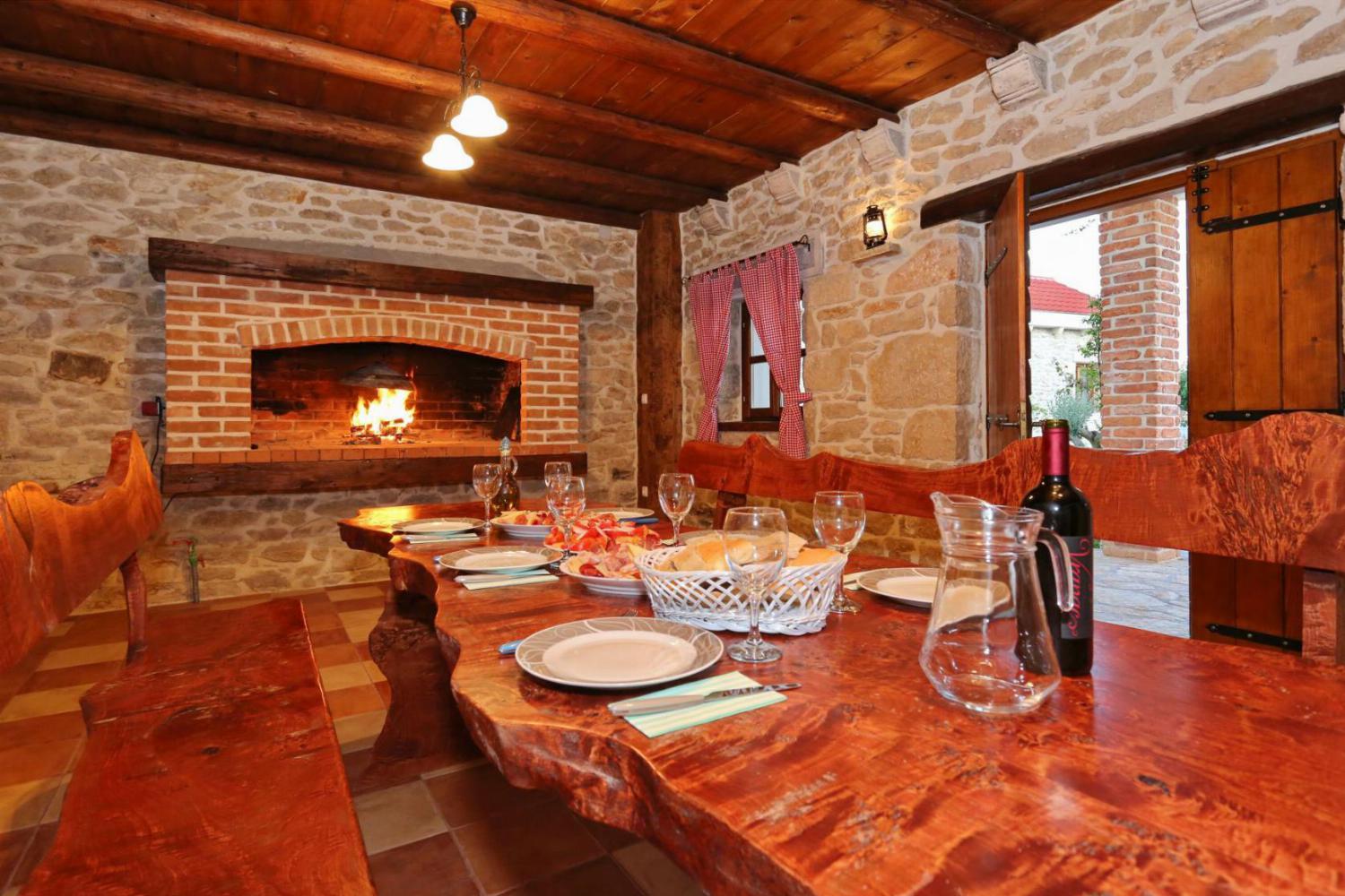 Indoors BBQ area