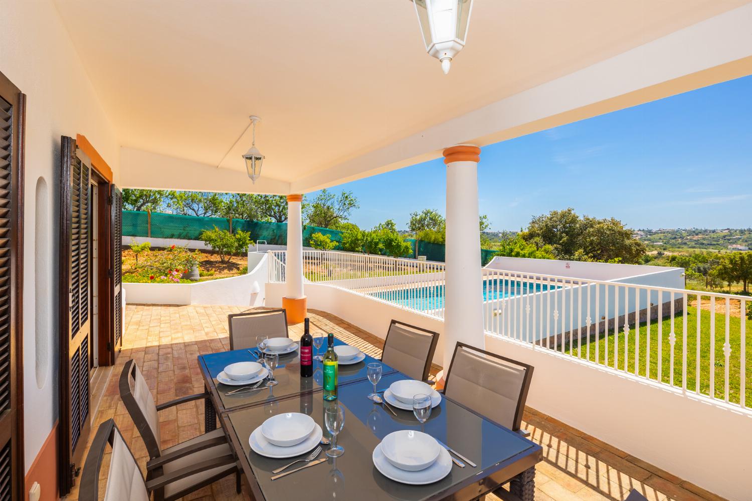 Sheltered terrace area