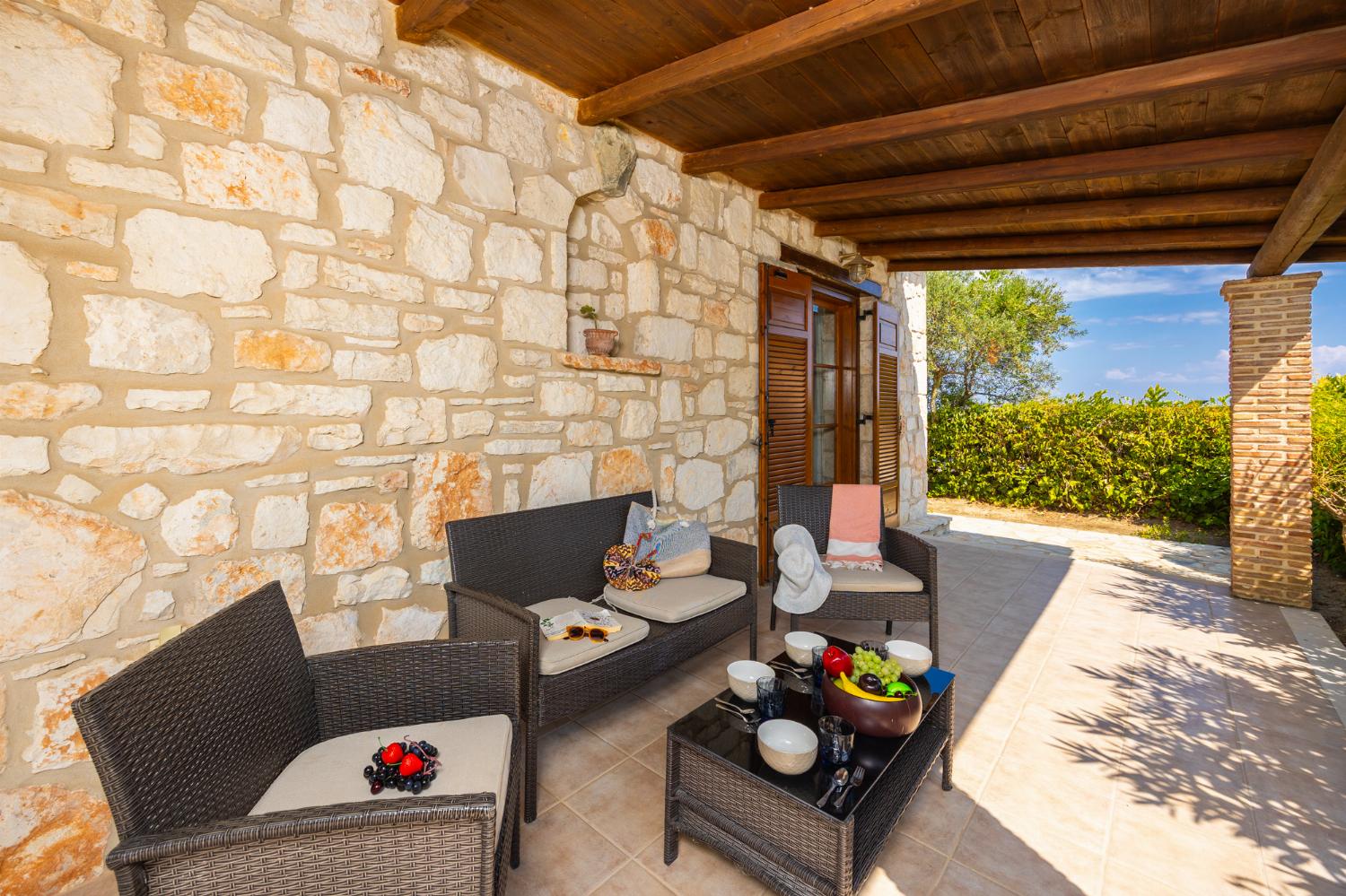 Sheltered terrace area