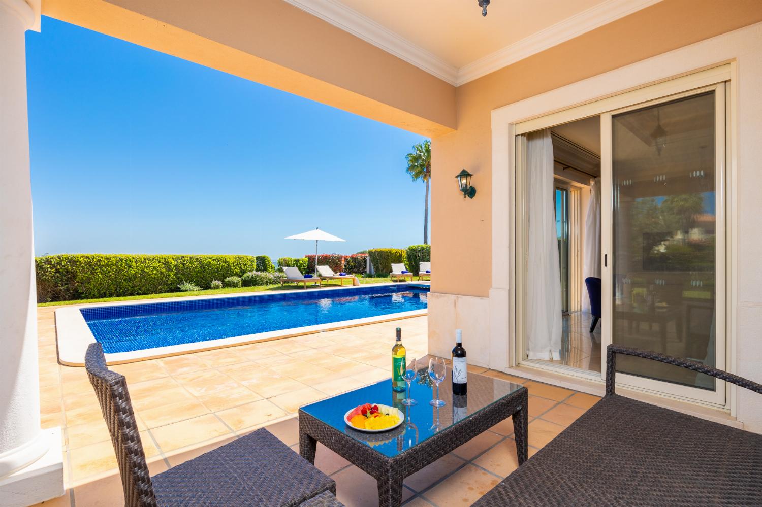 Sheltered terrace area