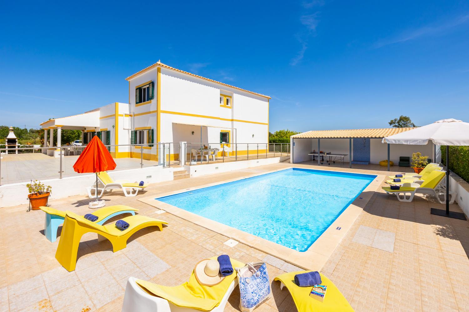 ,Beautiful villa with private pool, terrace, and garden
