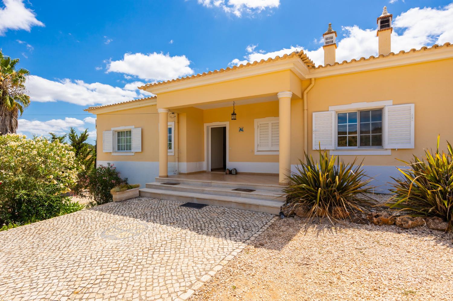 Entrance to villa