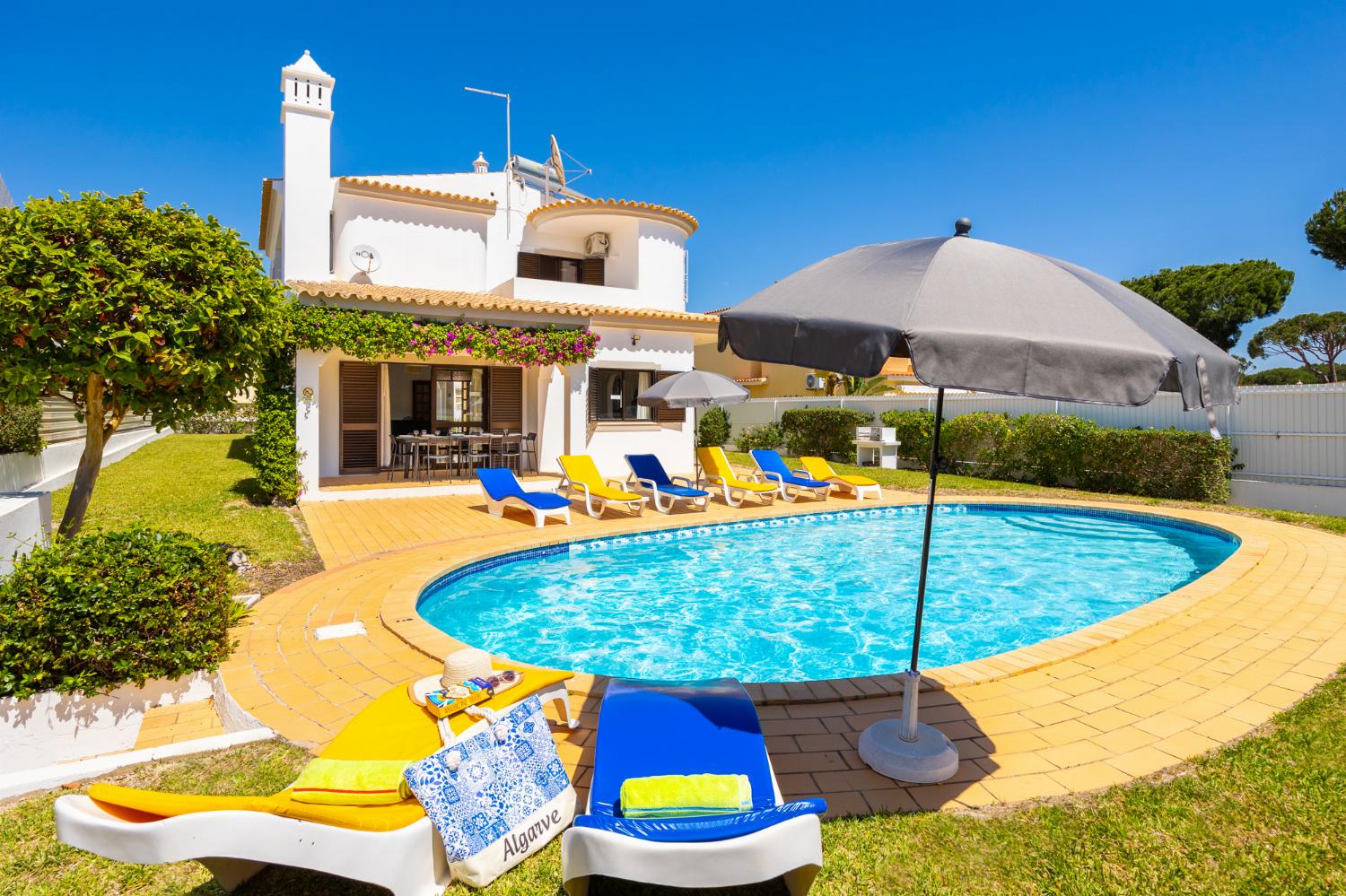 ,Beautiful villa with private pool, terrace, and garden