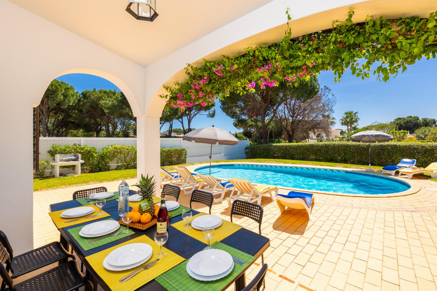 Sheltered terrace area