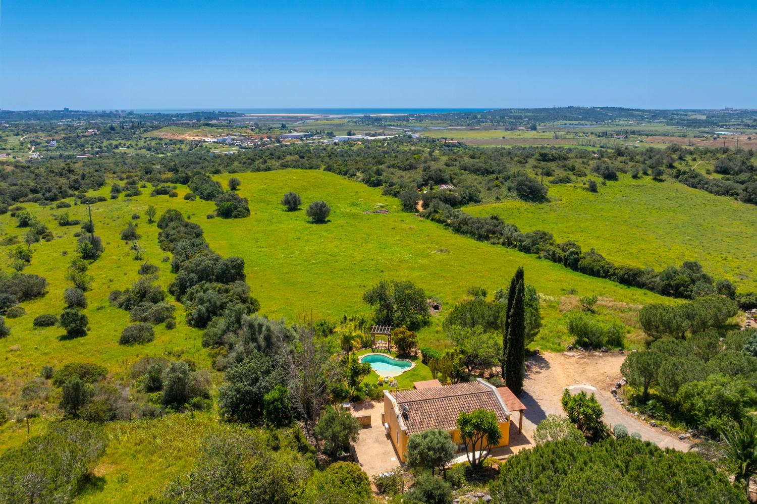 Aerial view of Villa Irene