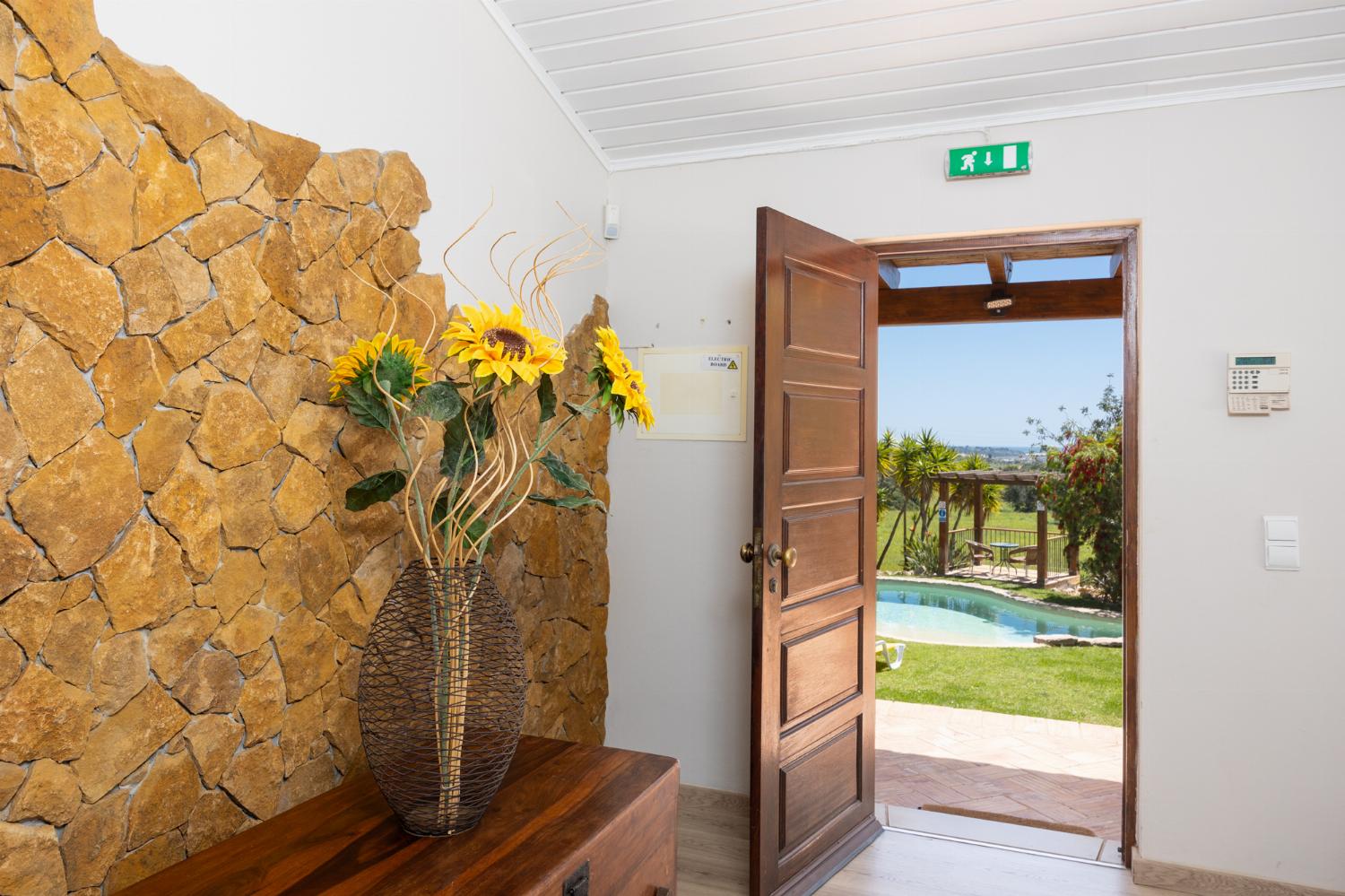 Entrance to villa