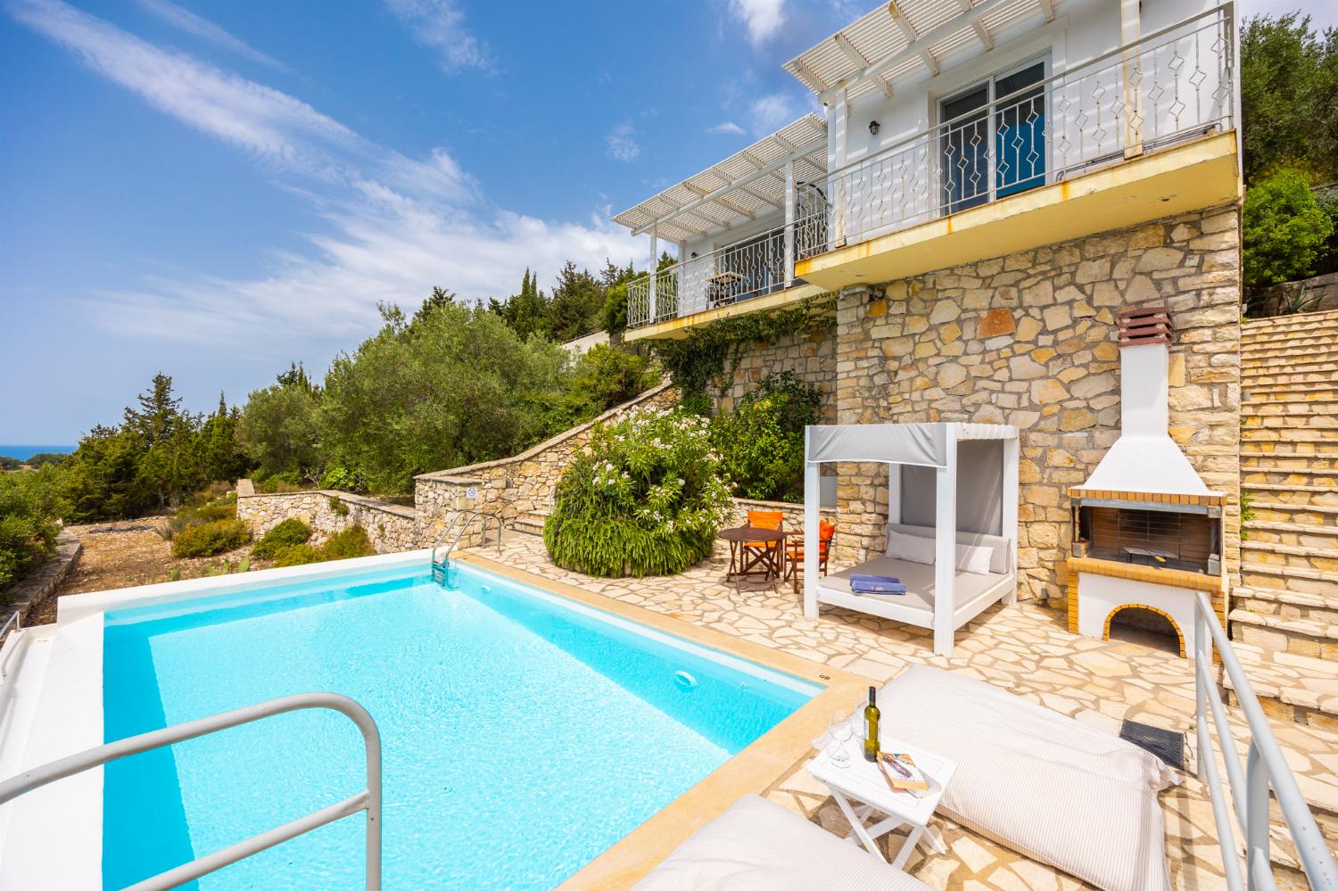 Beautiful villa with private pool and terrace with panoramic sea views
