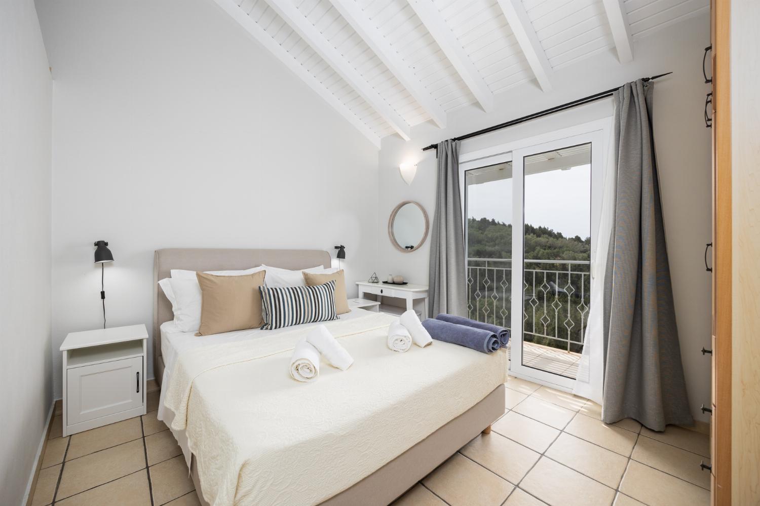 Double bedroom with A/C and sea views