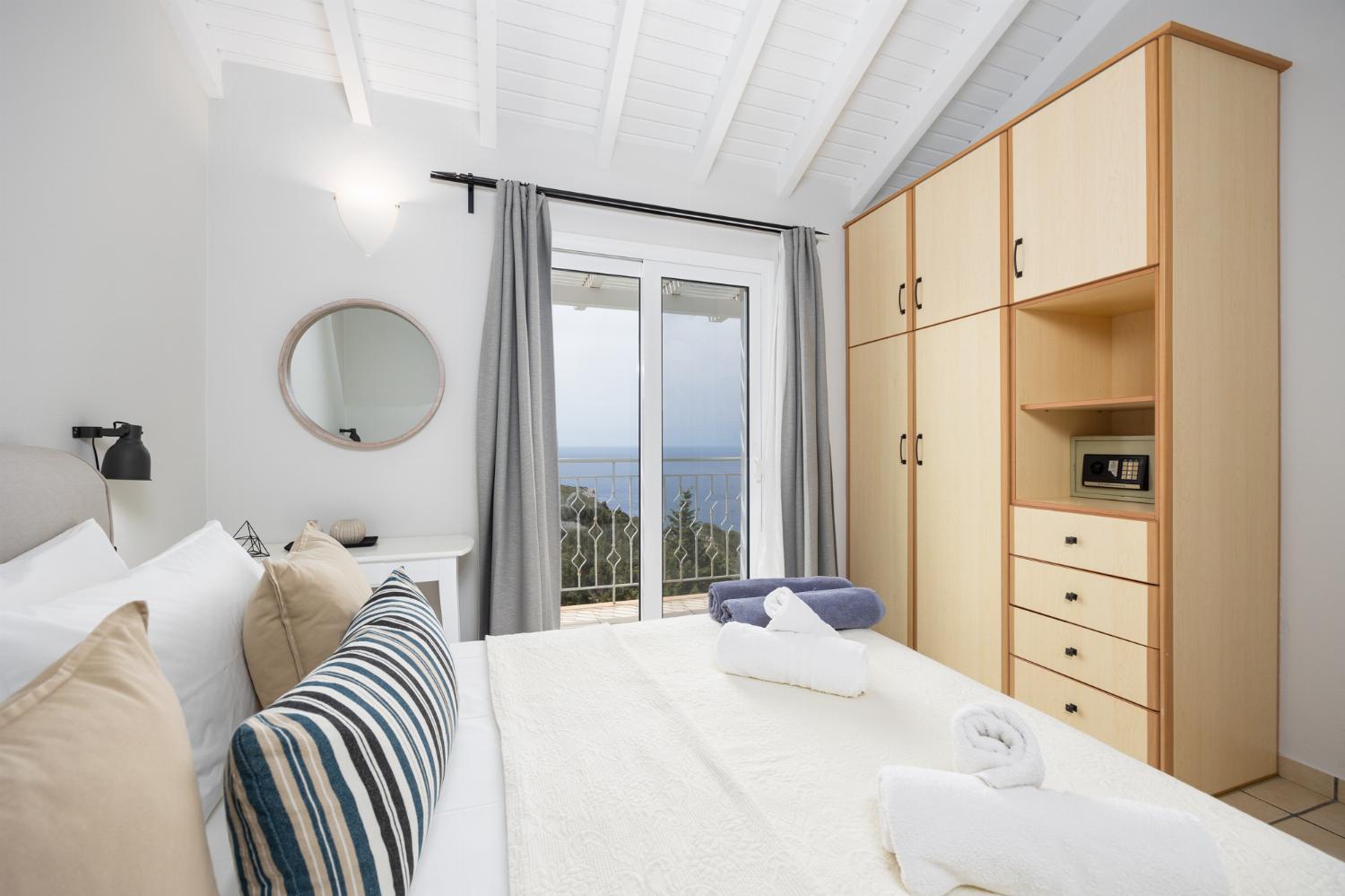 Double bedroom with A/C and sea views