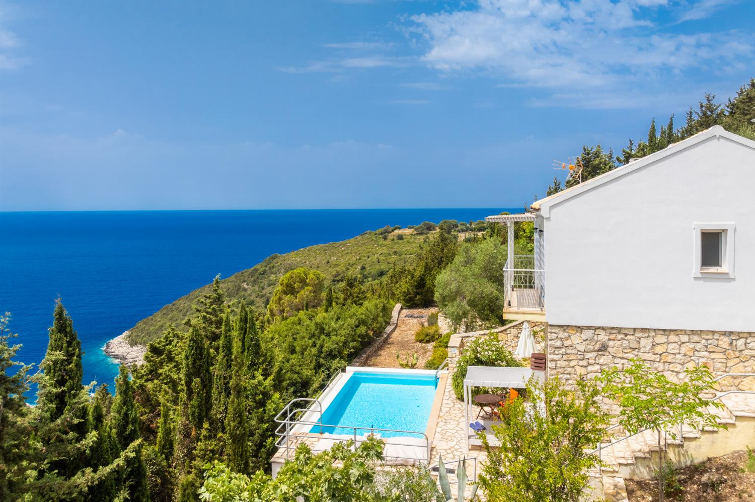 Beautiful villa with private pool and terrace with panoramic sea views