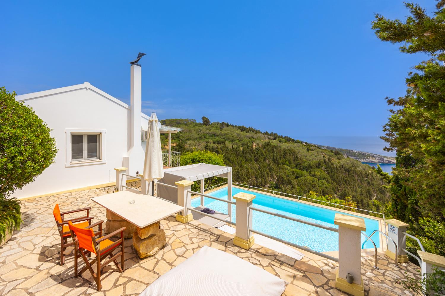 Terrace area with sea views