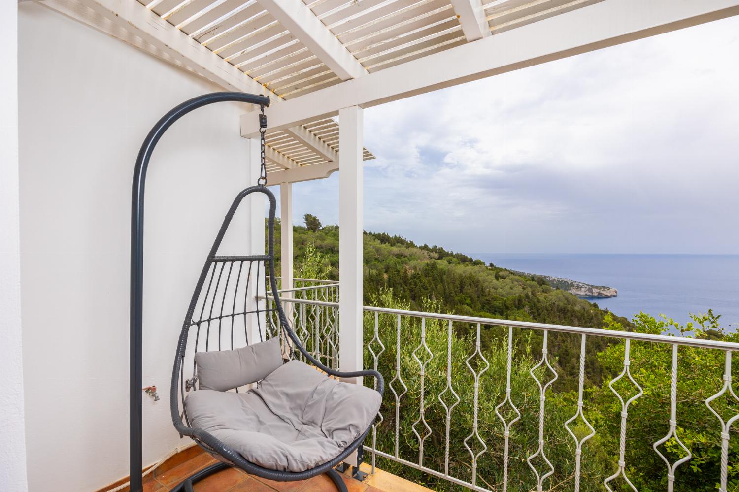 Balcony with sea views