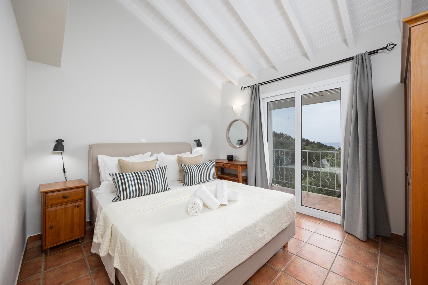 Double bedroom with A/C and sea views