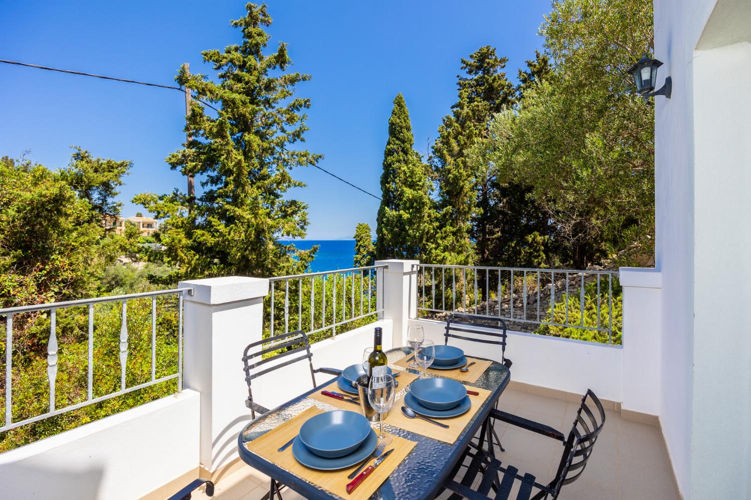 Terrace area with sea views