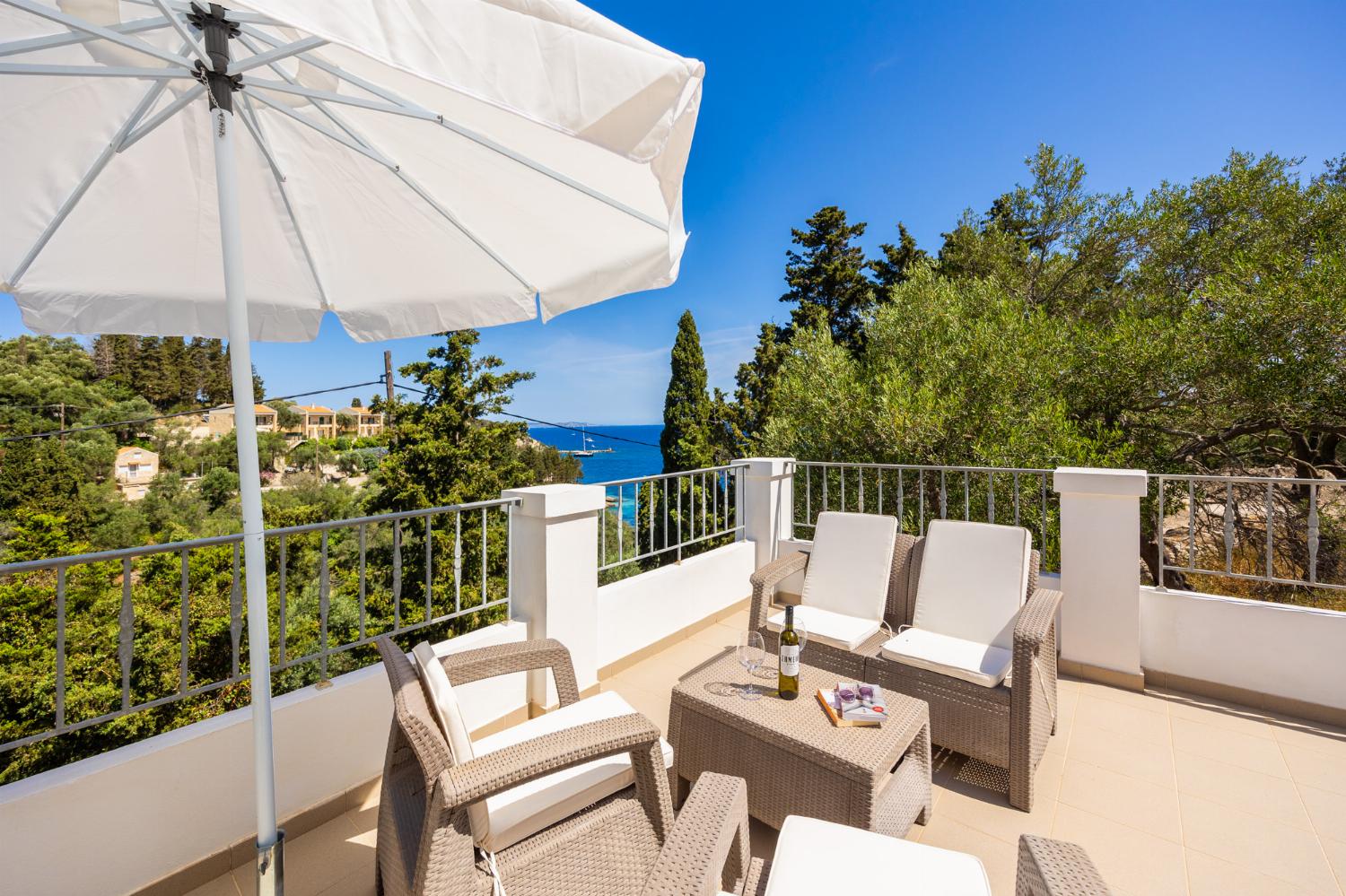 Terrace area with sea views