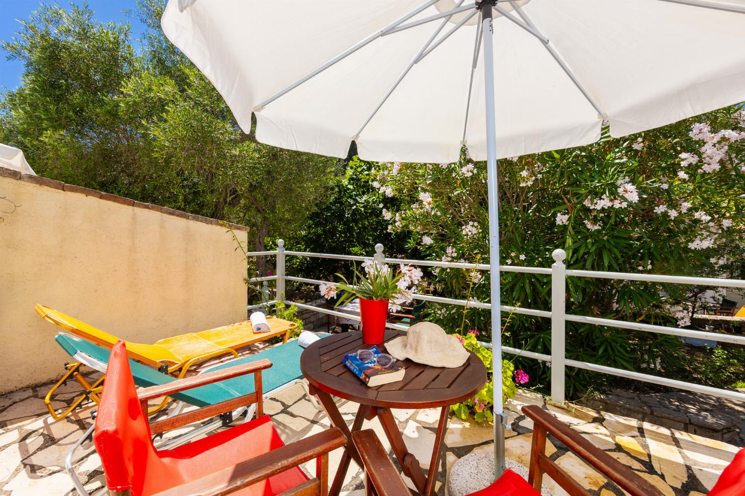 Private terrace area