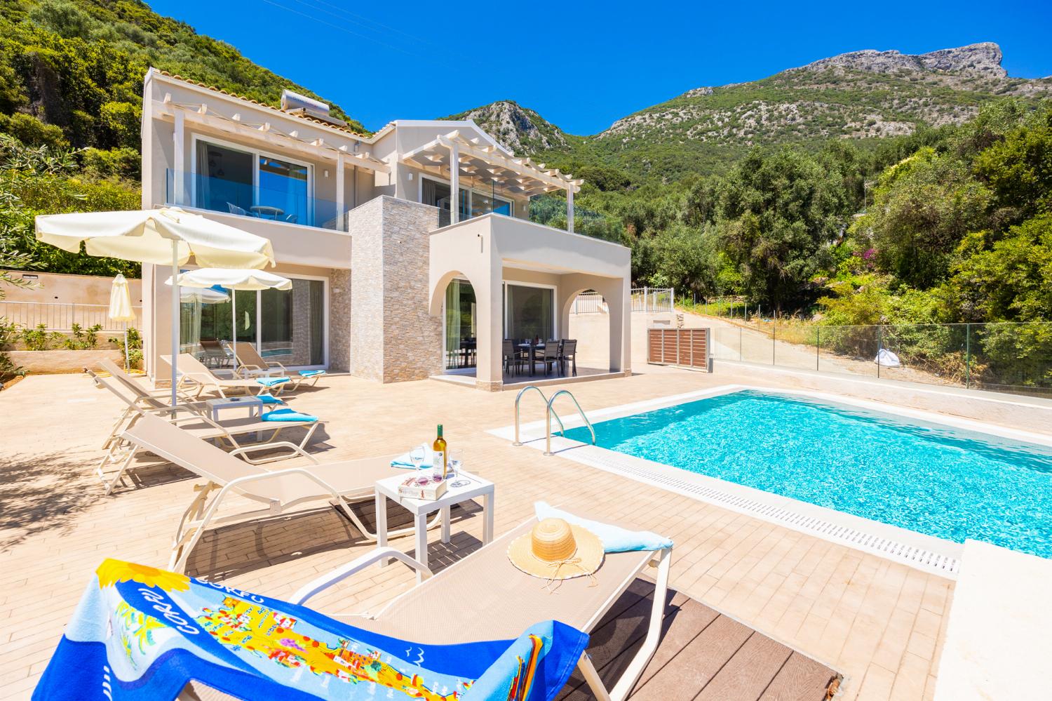 Beautiful villa with private pool and terrace with sea views