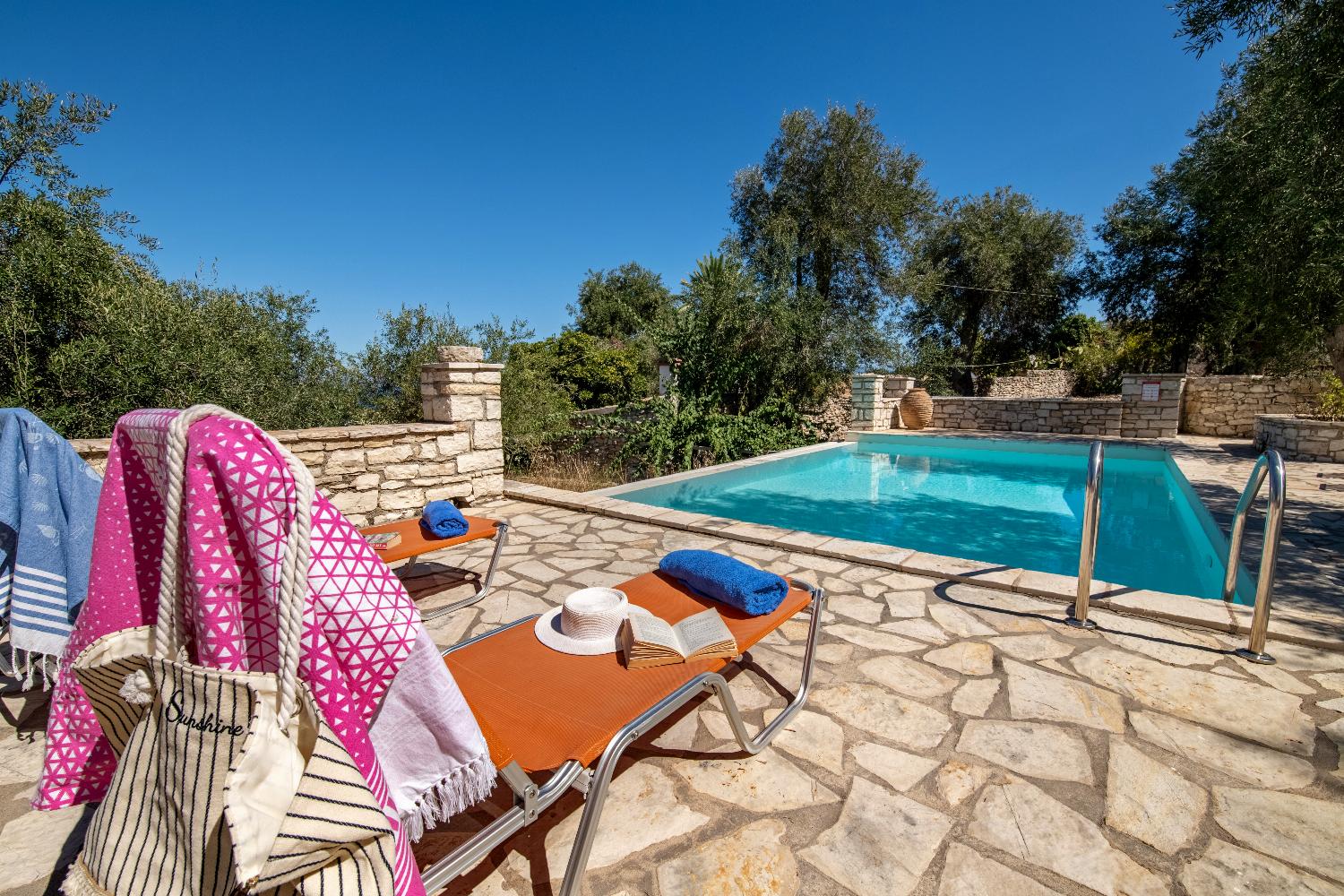 Private pool, terrace and garden