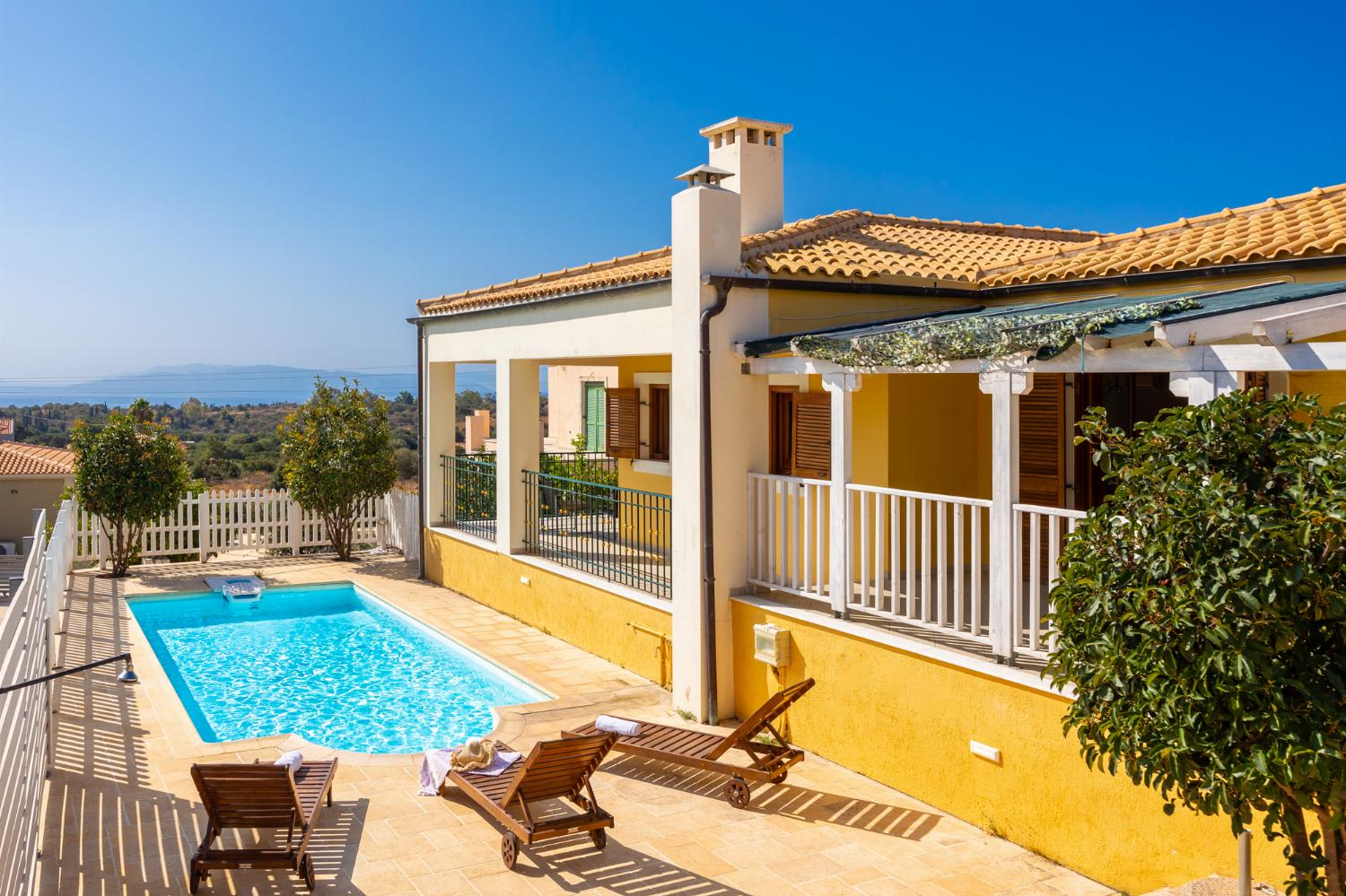Beautiful villa with private pool and terrace with sea views