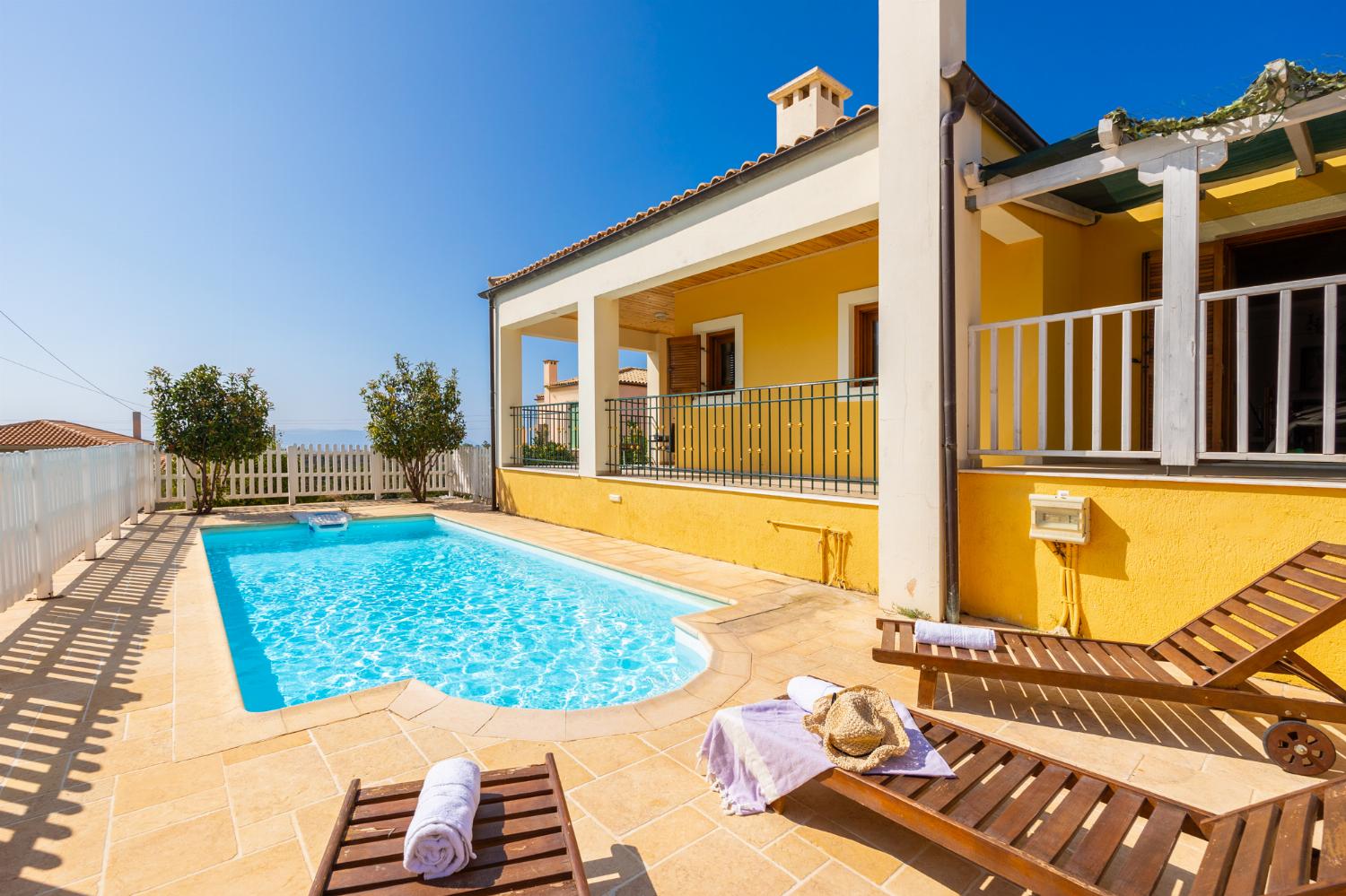 Beautiful villa with private pool and terrace with sea views