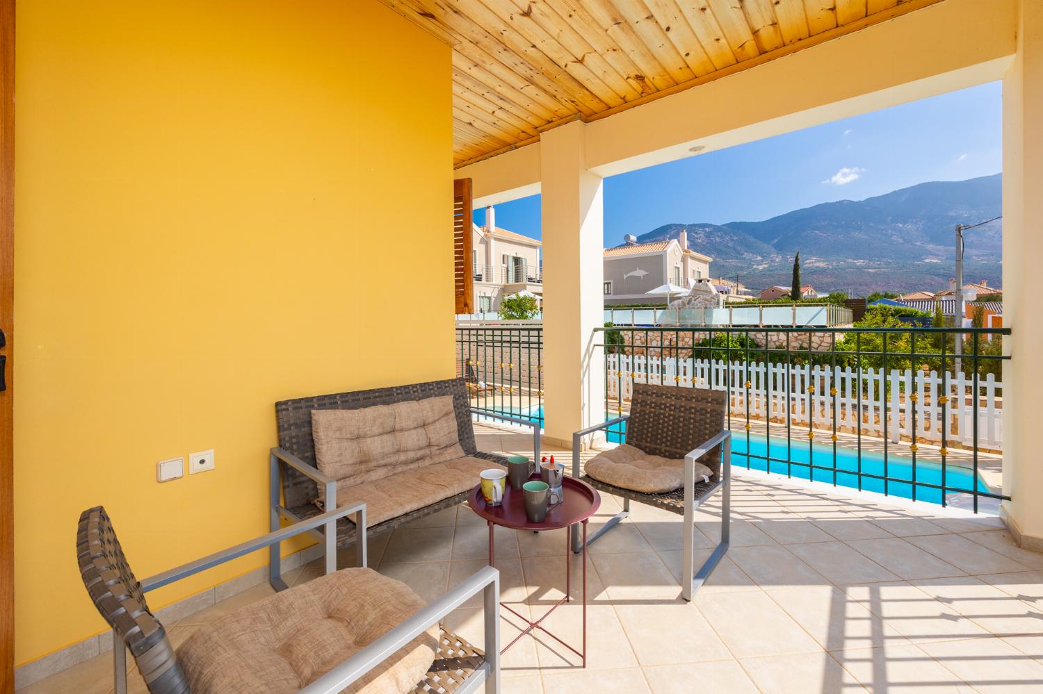 Sheltered terrace area
